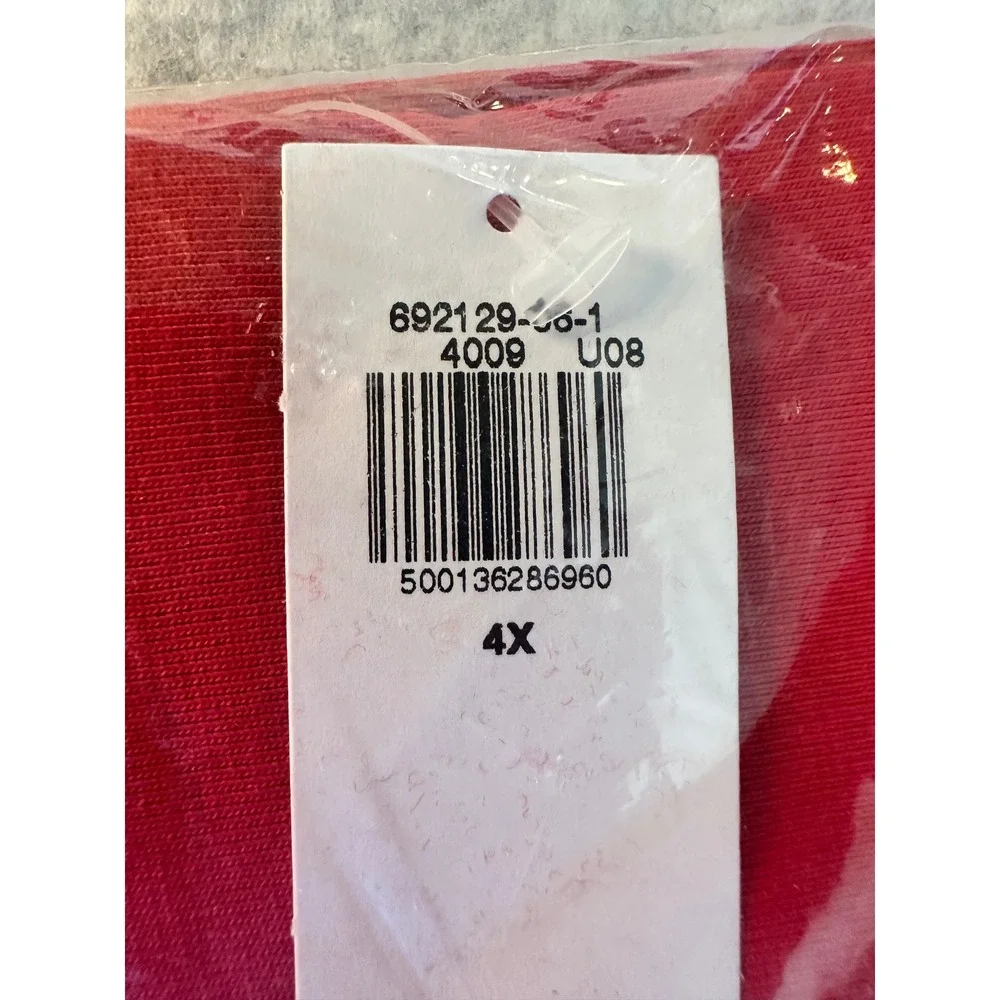 Old Navy Womens Plus Size 4X Red Sweat Shirt Top‎ BNWT Long Sleeve - Picture 5 of 8
